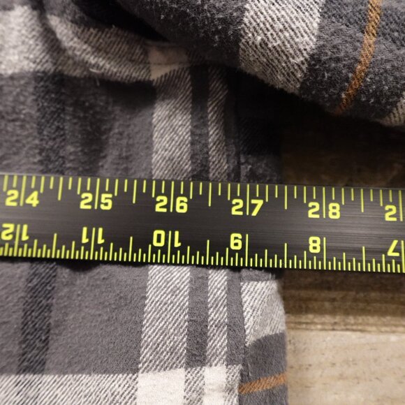 Work N' Sport Hooded Berber Lined Snap Flannel men's 2XL plaid - Picture 3 of 10